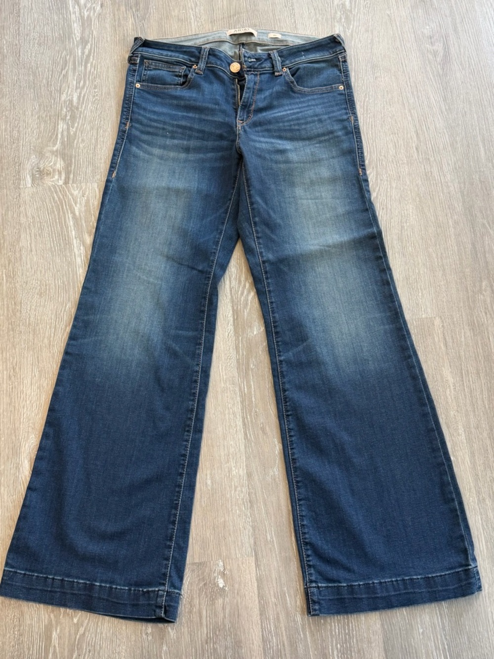 Ariat Women's Wide-Leg Low rise Dark Blue Stretch Jeans 30
